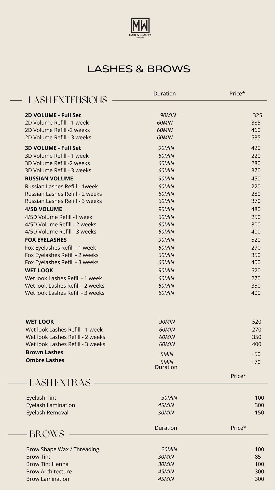MW hair & beauty concept Beauty salon in Dubai, United Arab Emirates