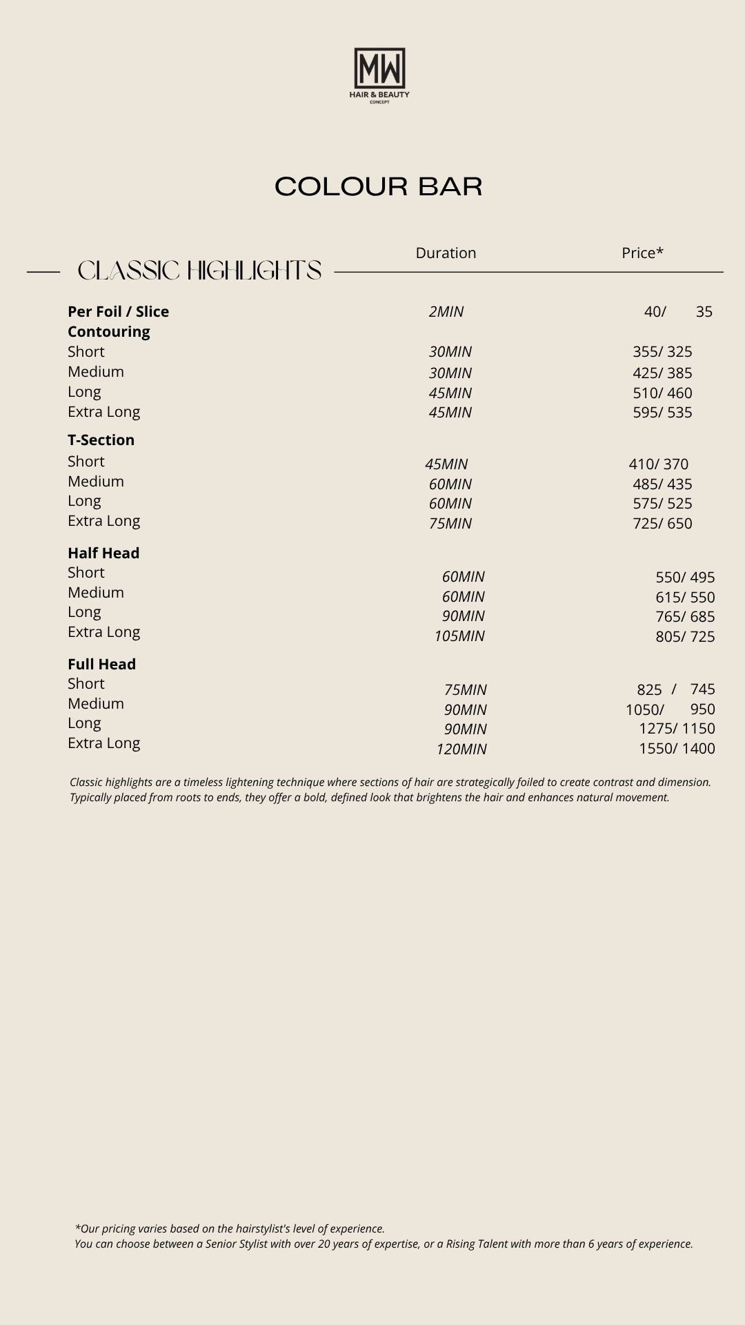 MW hair & beauty concept Beauty salon in Dubai, United Arab Emirates
